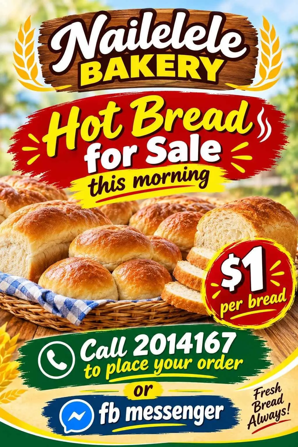 Hot Bread for Sale — photo 1
