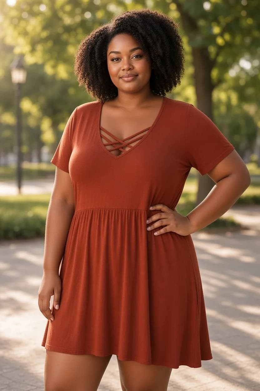 Autumn Rose Mini Dress
