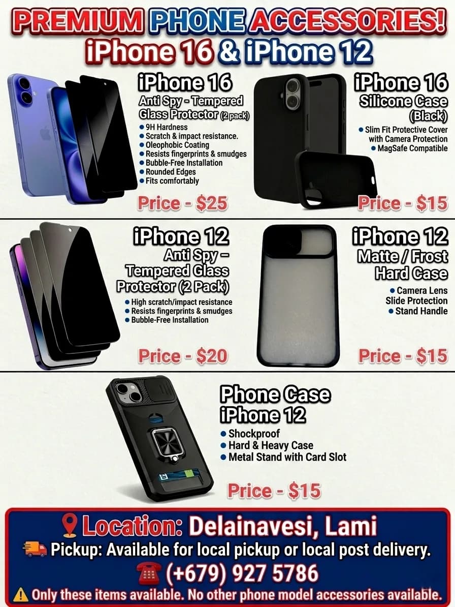 Phone Accessories (iPhone 16 / 12) plus Household Items For Urgent Sale — photo 1