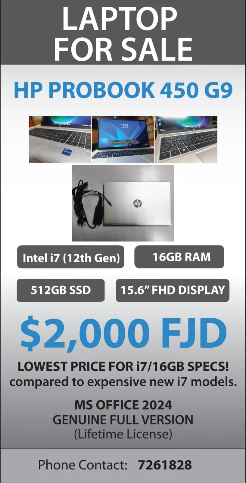 HP Probook Laptop — photo 1