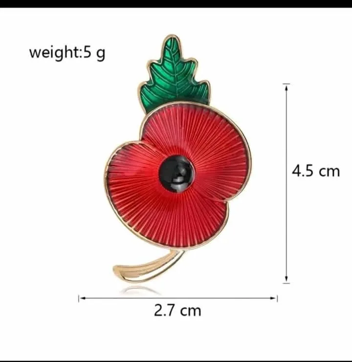 ๐บโค๏ธ POPPY REMEMBRANCE PINS โ $20 โค๏ธ๐บ ๐น Lest We Forget ๐น Honor and remember โ photo 1