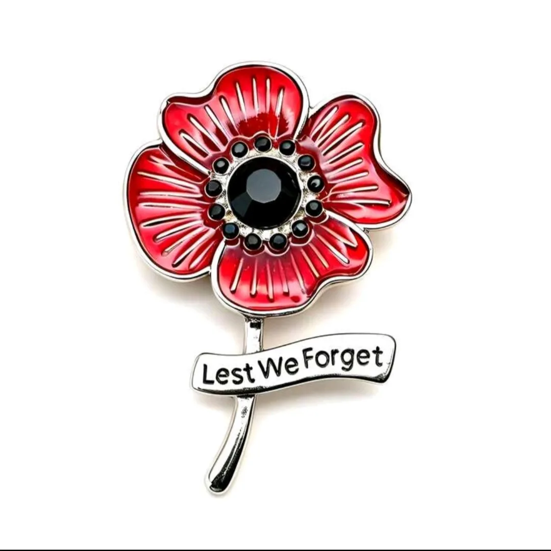 ๐บโค๏ธ POPPY REMEMBRANCE PINS โ $20 โค๏ธ๐บ ๐น Lest We Forget ๐น Honor and remember โ photo 3