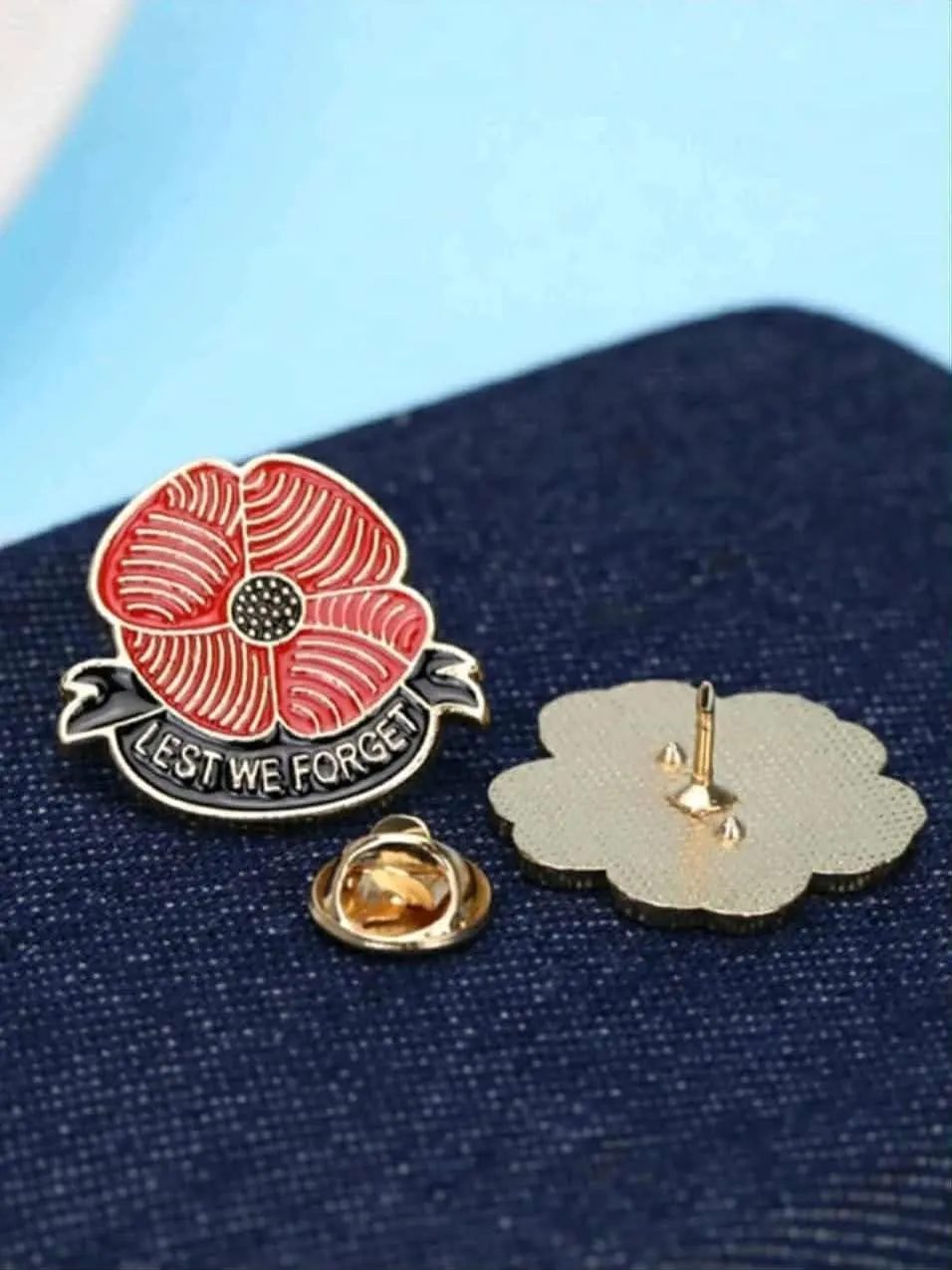 ๐บโค๏ธ POPPY REMEMBRANCE PINS โ $20 โค๏ธ๐บ ๐น Lest We Forget ๐น Honor and remember โ photo 8