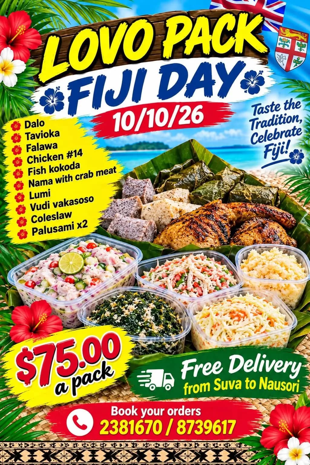 LOVO PACK FOR FIJI DAY — photo 1
